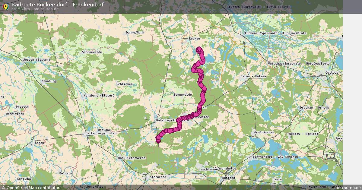 Fahrradroute Rückersdorf – Frankendorf