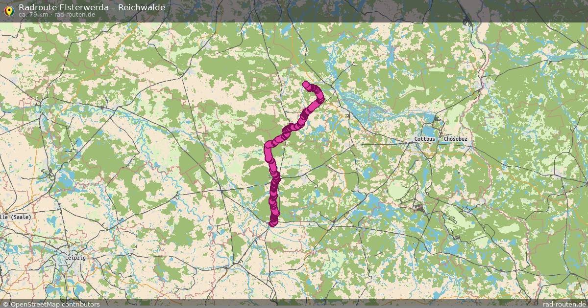 Fahrradroute Elsterwerda – Reichwalde