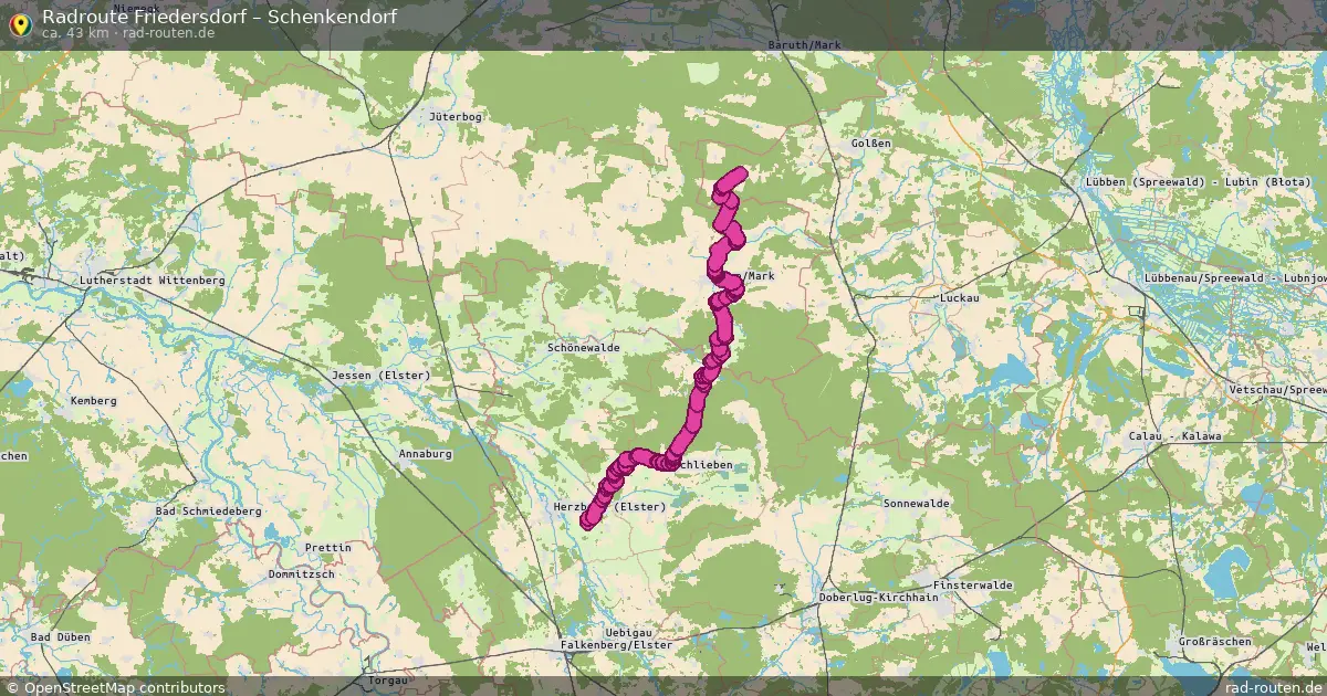 Radtour Friedersdorf – Schenkendorf