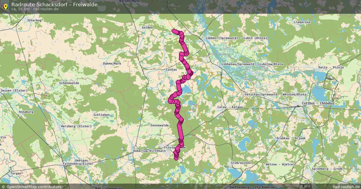 Radtour Schacksdorf – Freiwalde