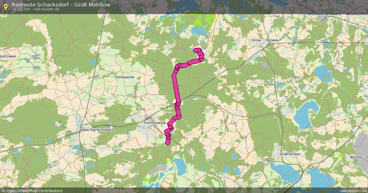 Radtour Schacksdorf – Groß Mehßow