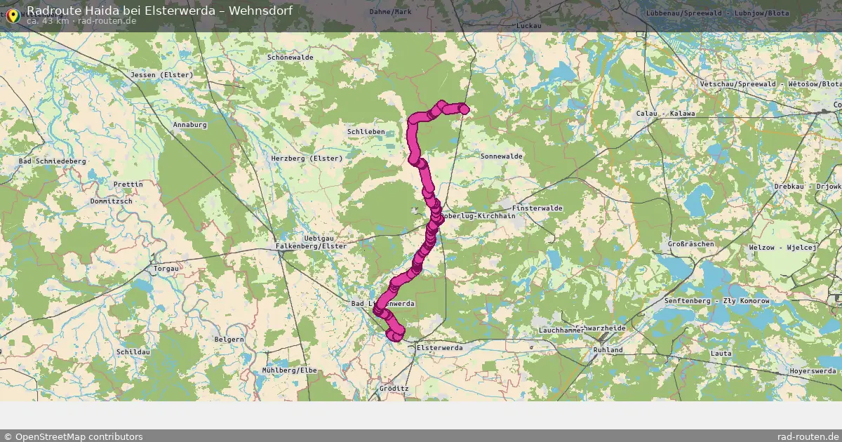 Fahrradroute Haida Bei Elsterwerda – Wehnsdorf
