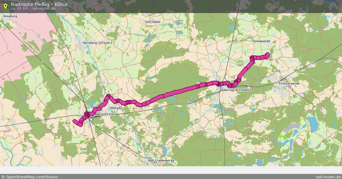 Fahrradroute Pießig – Kölsa