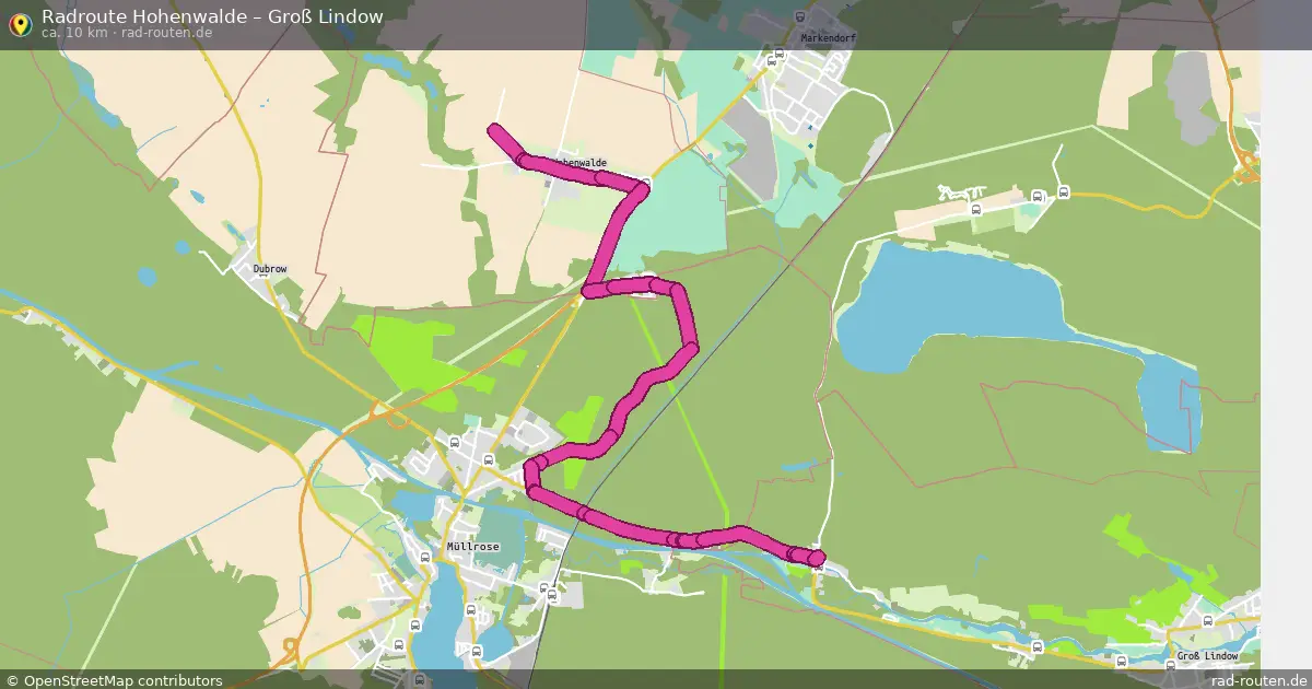 Radtour Hohenwalde – Groß Lindow