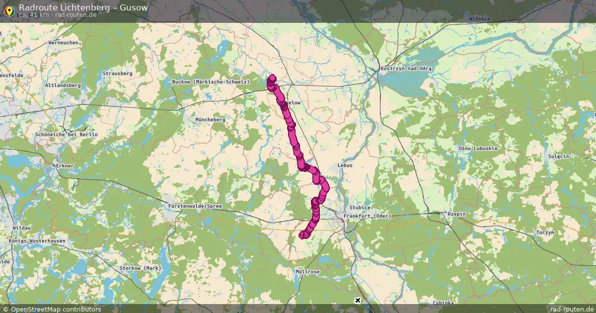 Radtour Lichtenberg – Gusow