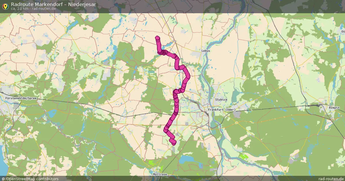 Radtour Markendorf – Niederjesar