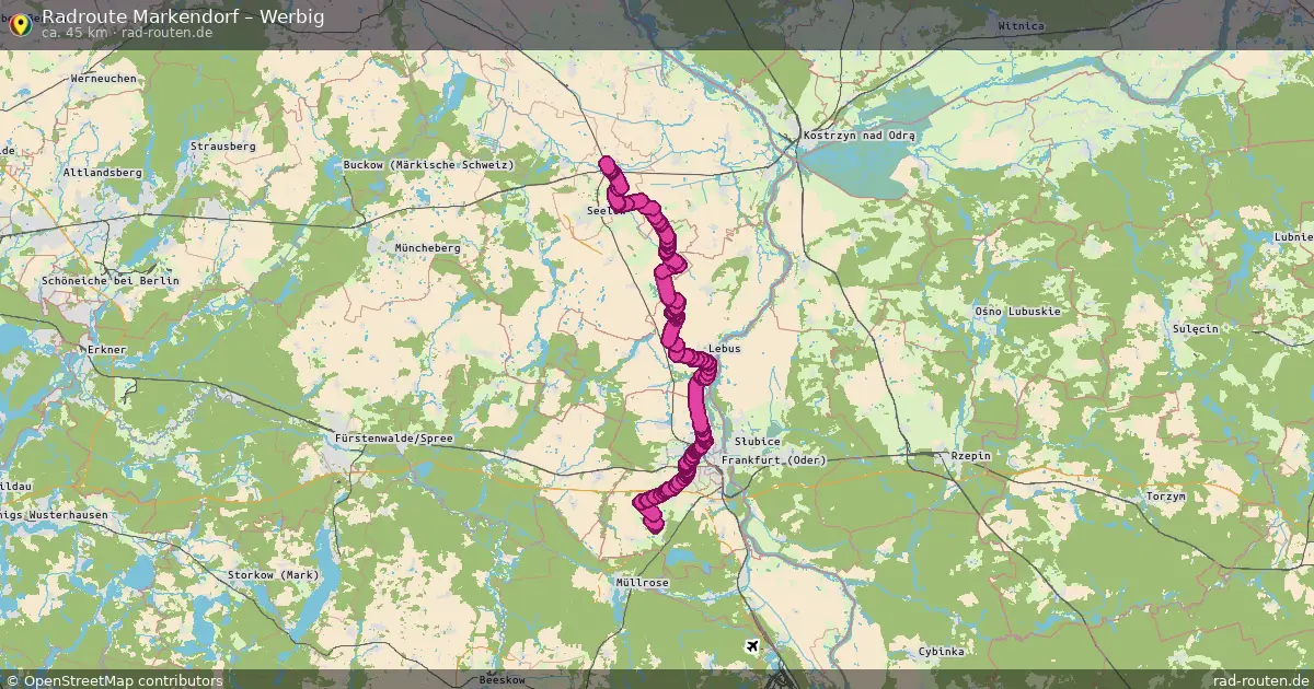 Radtour Markendorf – Werbig