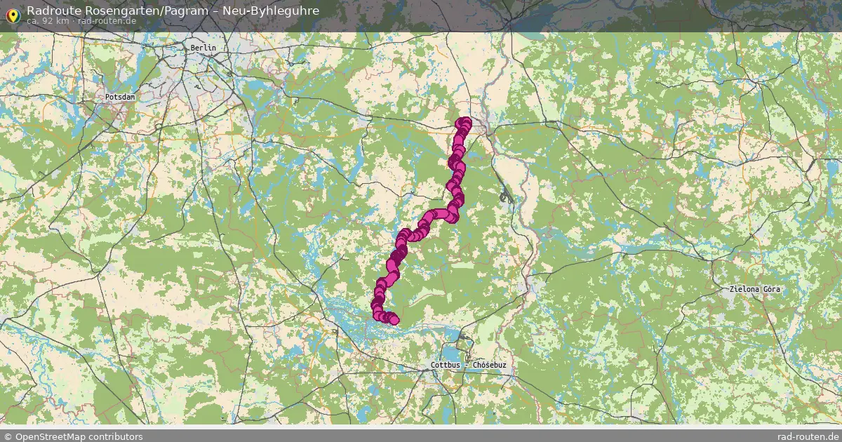 Radtour Rosengarten Pagram – Neu-Byhleguhre