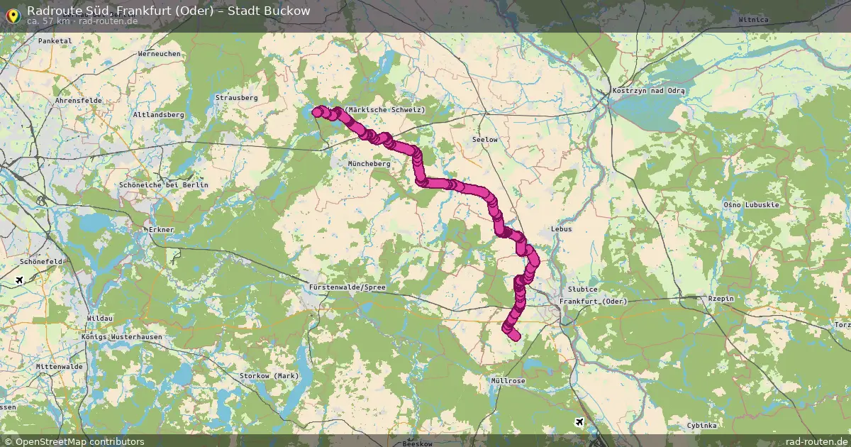 Radtour Süd, Frankfurt (Oder) – Stadt Buckow