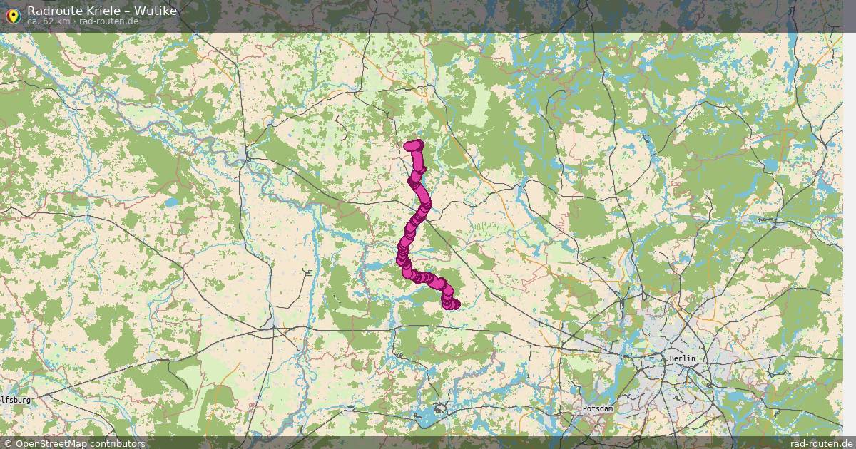 Fahrradroute Kriele – Wutike