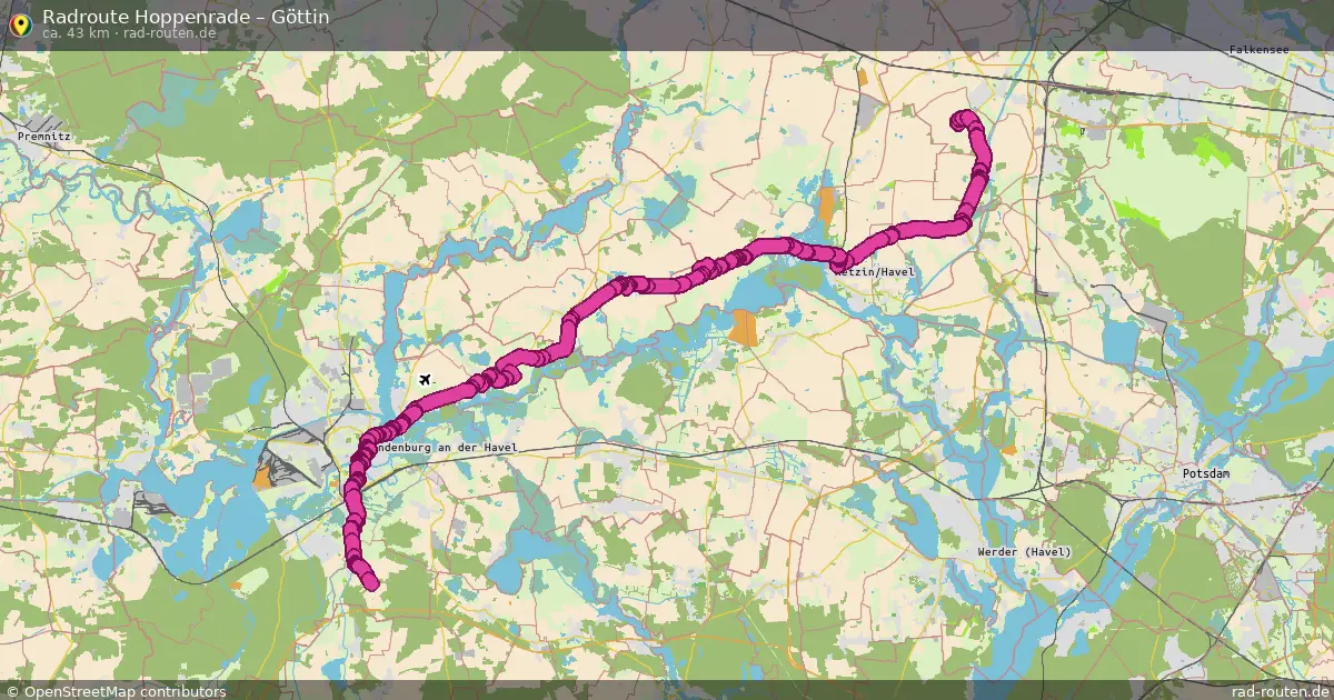 Radtour Hoppenrade – Göttin