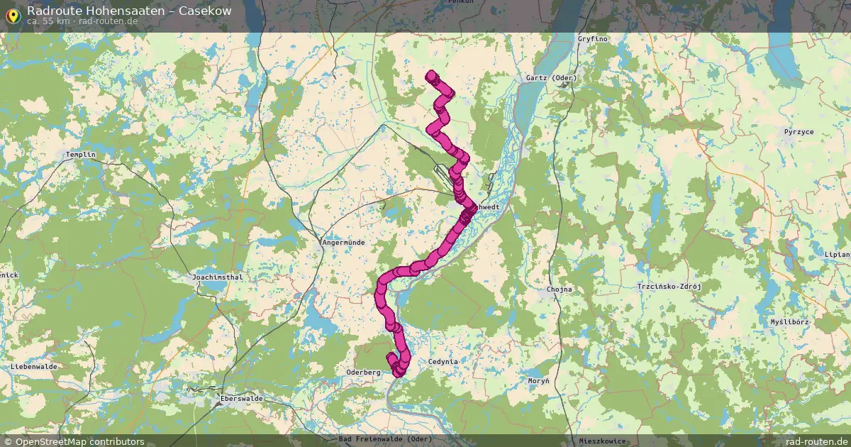 Radtour Hohensaaten – Casekow