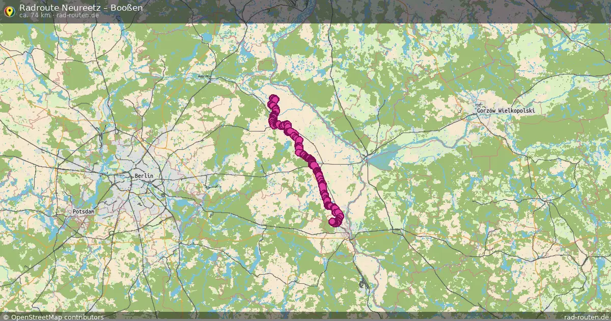 Radtour Neureetz – Booßen