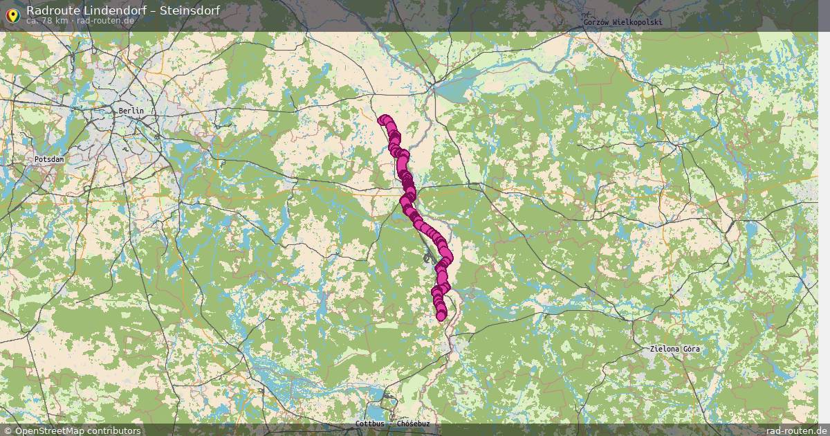 Fahrradroute Lindendorf – Steinsdorf
