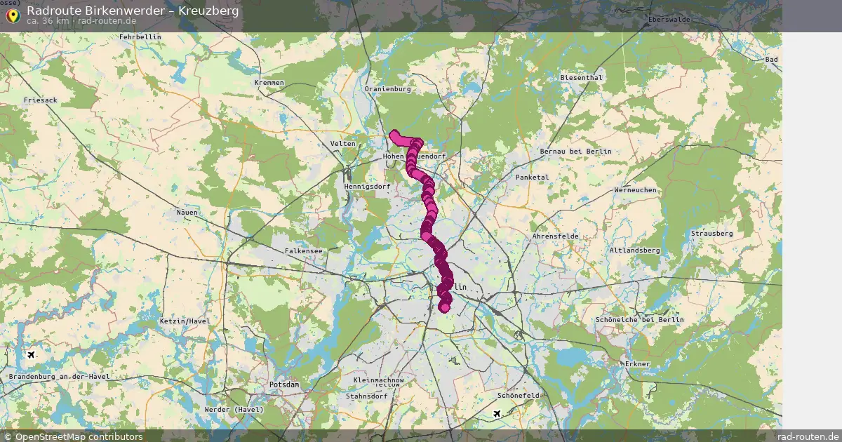 Radtour Birkenwerder – Kreuzberg