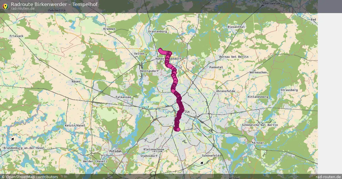 Radtour Birkenwerder – Tempelhof