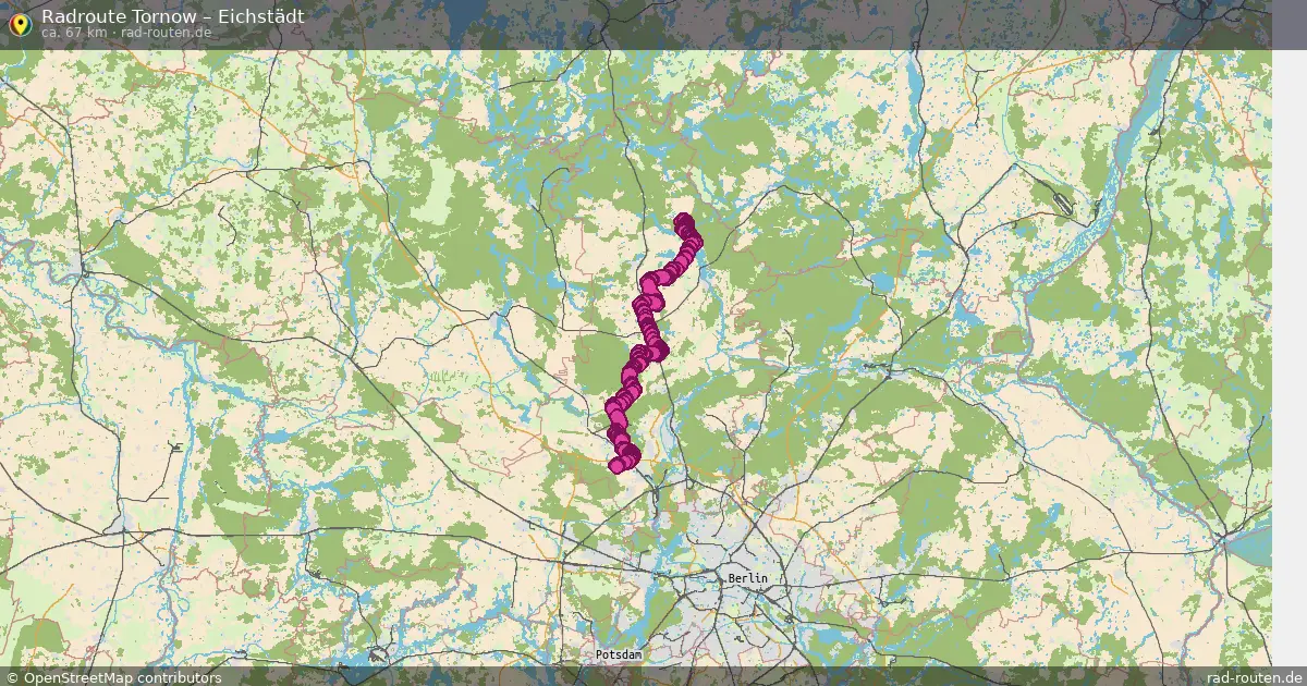 Fahrradroute Tornow – Eichstädt