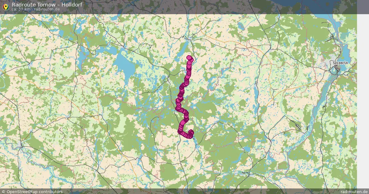 Fahrradroute Tornow – Holldorf (57 km) – Rad-Routen.de