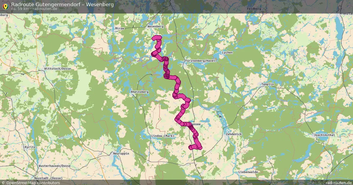 Radtour Gutengermendorf – Wesenberg