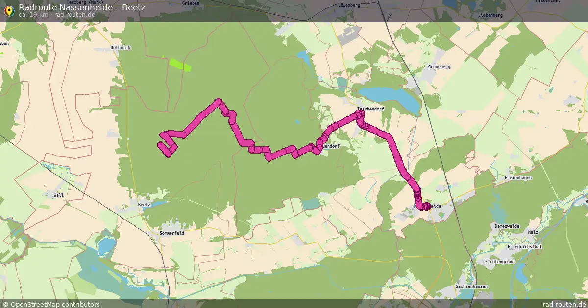 Radtour Nassenheide – Beetz