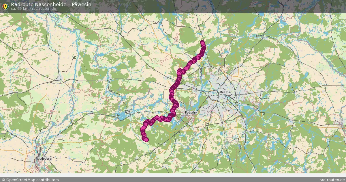 Radtour Nassenheide – Päwesin