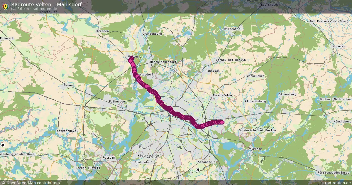 Radtour Velten – Mahlsdorf