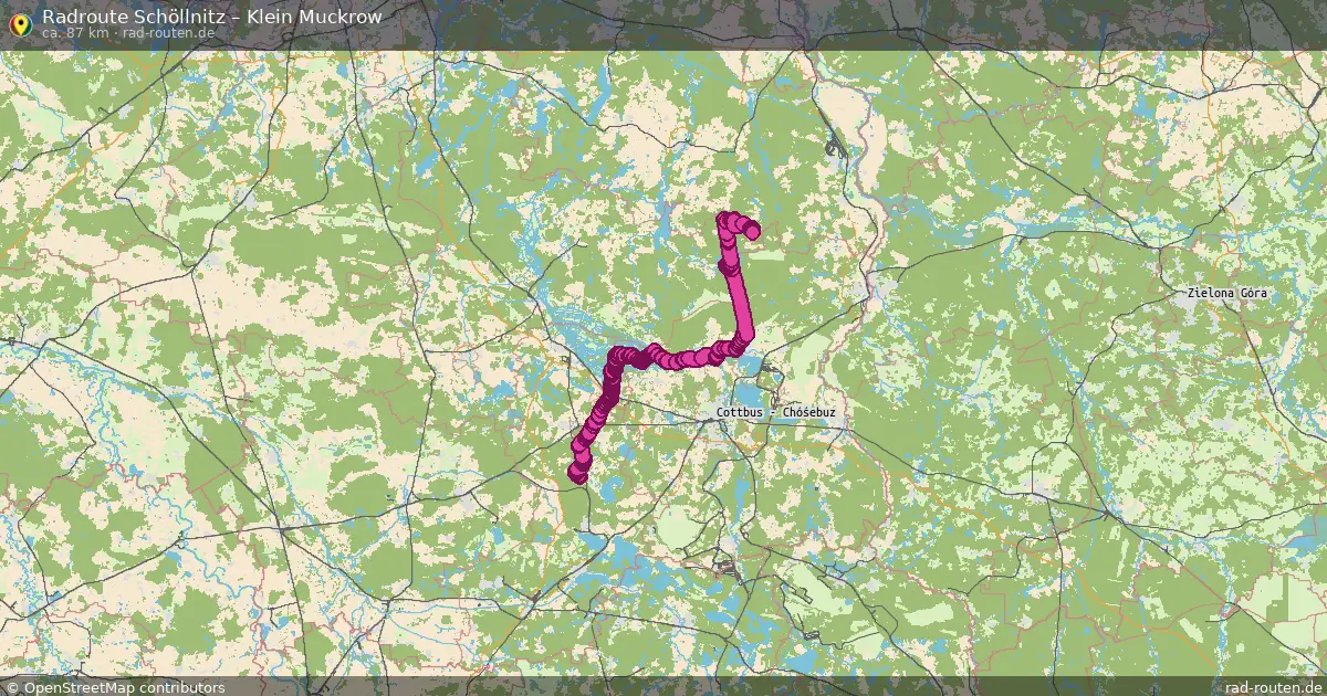 Fahrradroute Schöllnitz – Klein Muckrow (86 km) – Rad-Routen.de