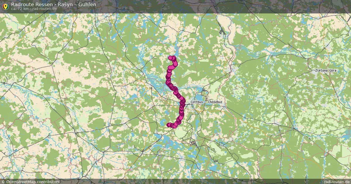 Radtour Ressen - Rašyn – Guhlen