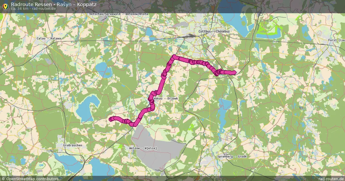 Radtour Ressen - Rašyn – Koppatz