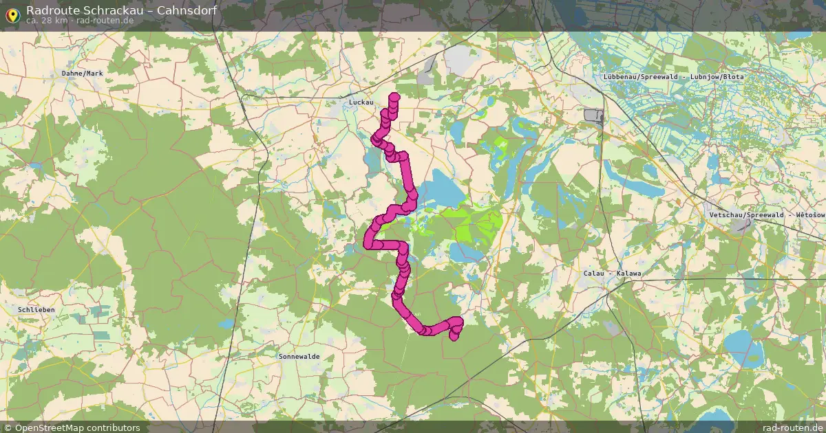 Radtour Schrackau – Cahnsdorf