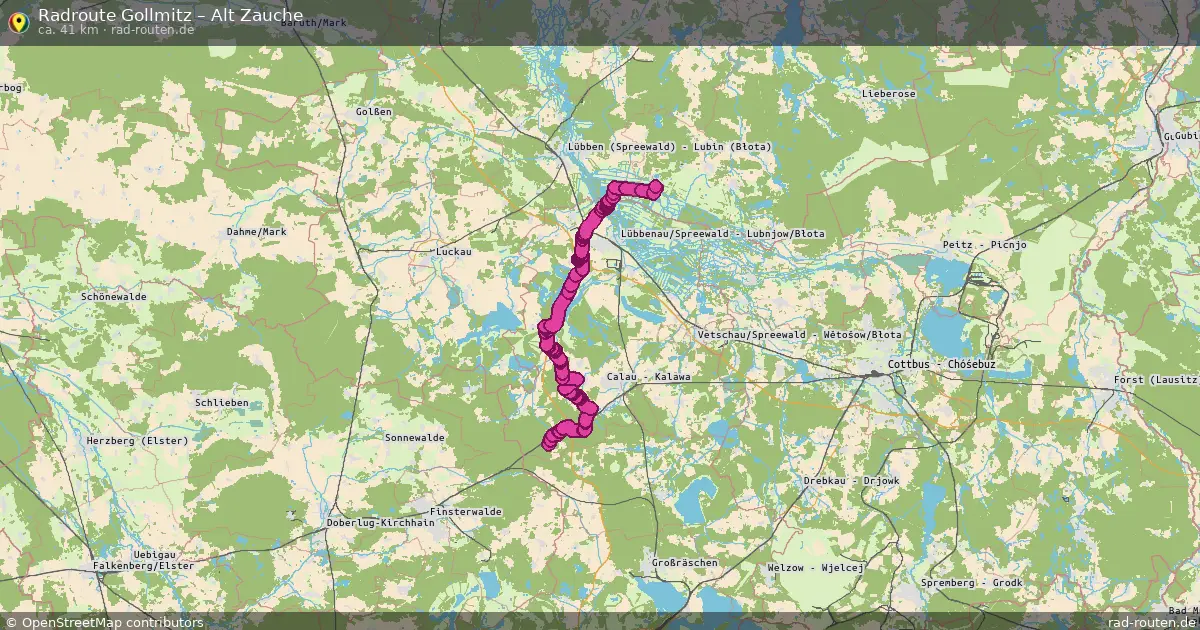 Radtour Gollmitz – Alt Zauche