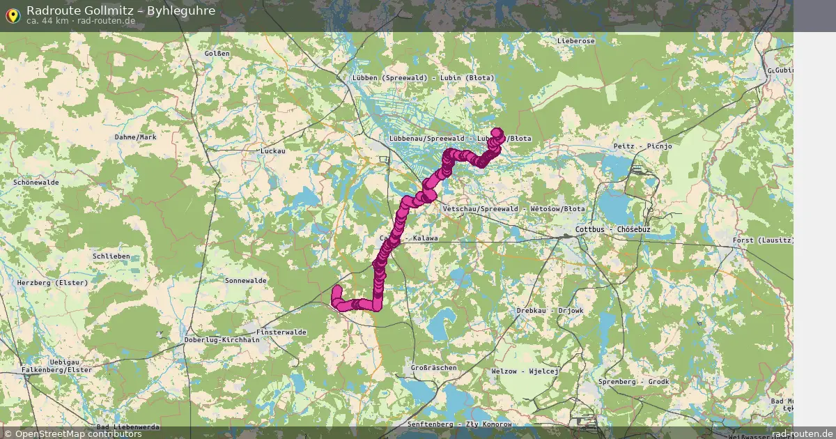 Radtour Gollmitz – Byhleguhre