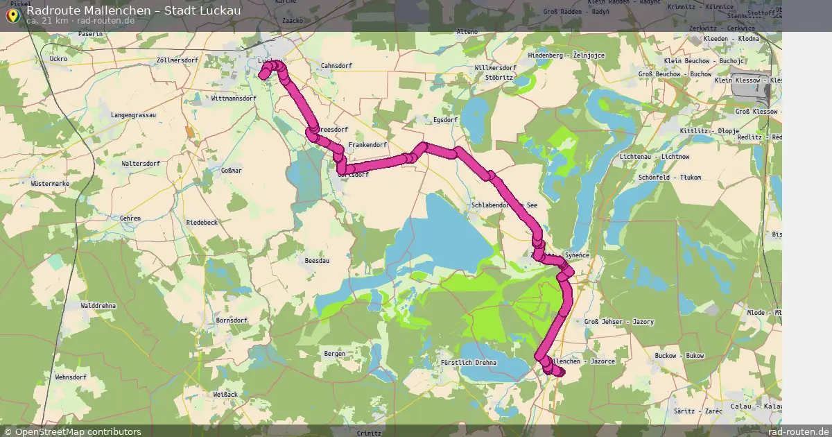 Radtour Mallenchen – Stadt Luckau
