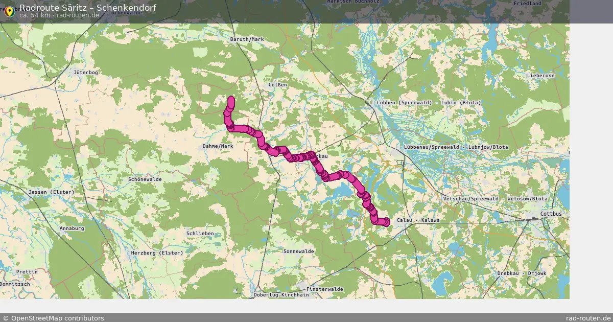 Radtour Säritz – Schenkendorf