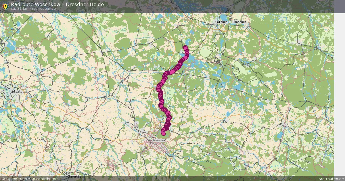 Radtour Woschkow – Dresdner Heide