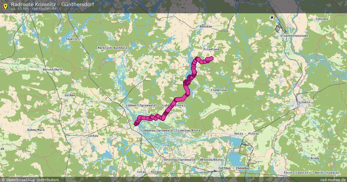 Radtour Krimnitz – Günthersdorf
