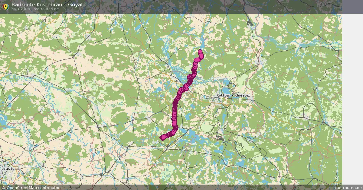 Radtour Kostebrau – Goyatz