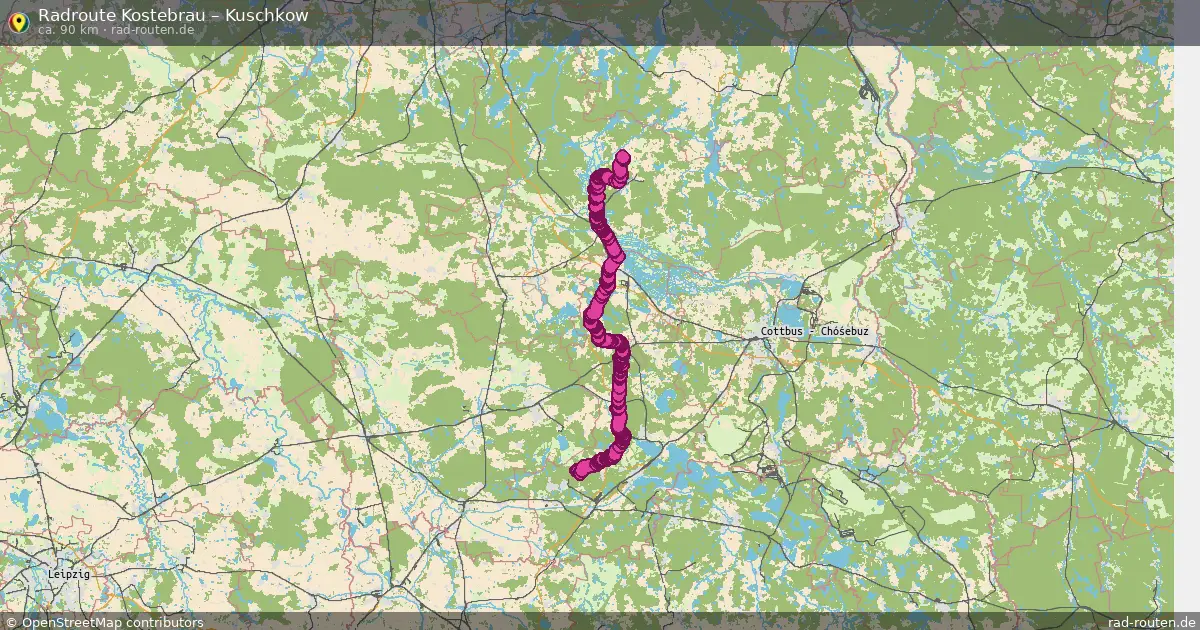 Radtour Kostebrau – Kuschkow