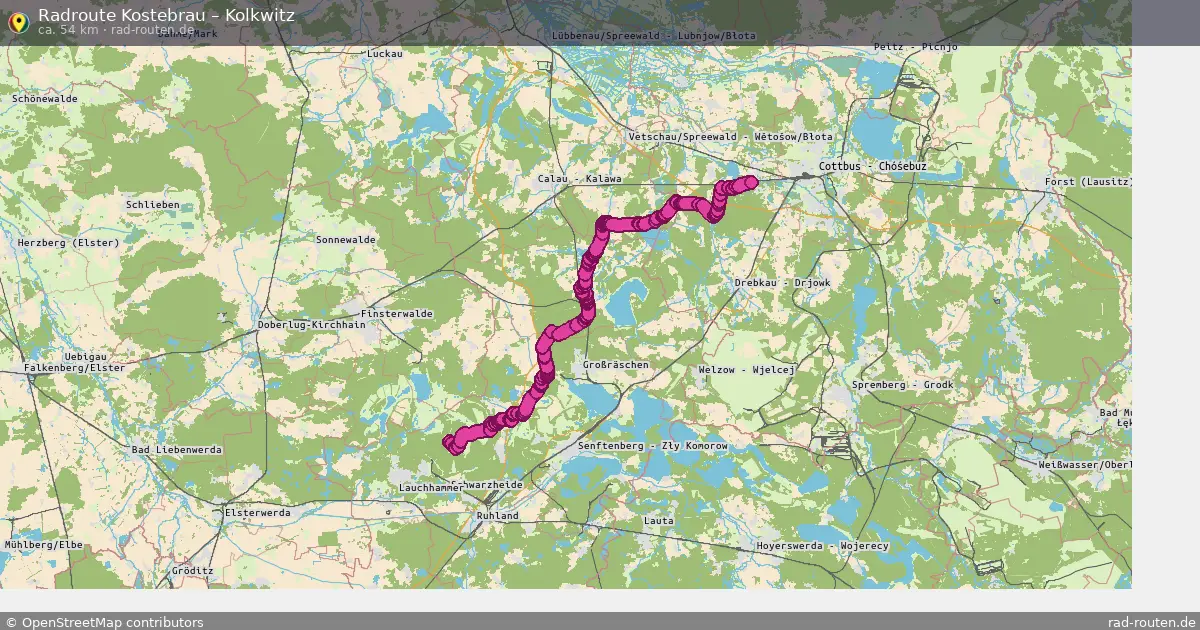 Radtour Kostebrau – Kolkwitz