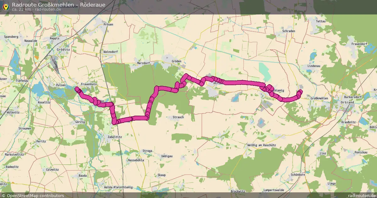 Radtour Großkmehlen – Röderaue