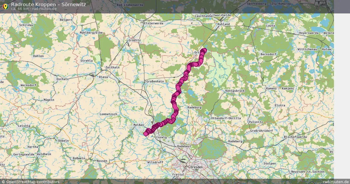 Radtour Kroppen – Sörnewitz