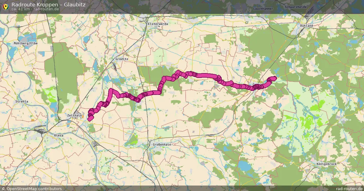 Radtour Kroppen – Glaubitz