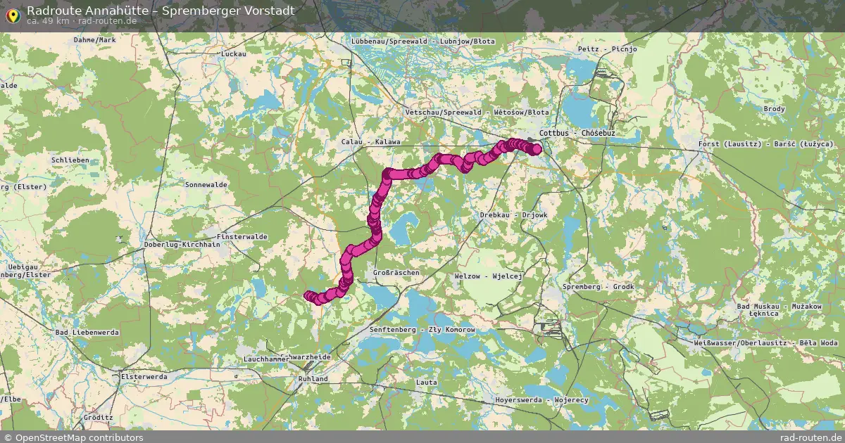 Radtour Annahütte – Spremberger Vorstadt