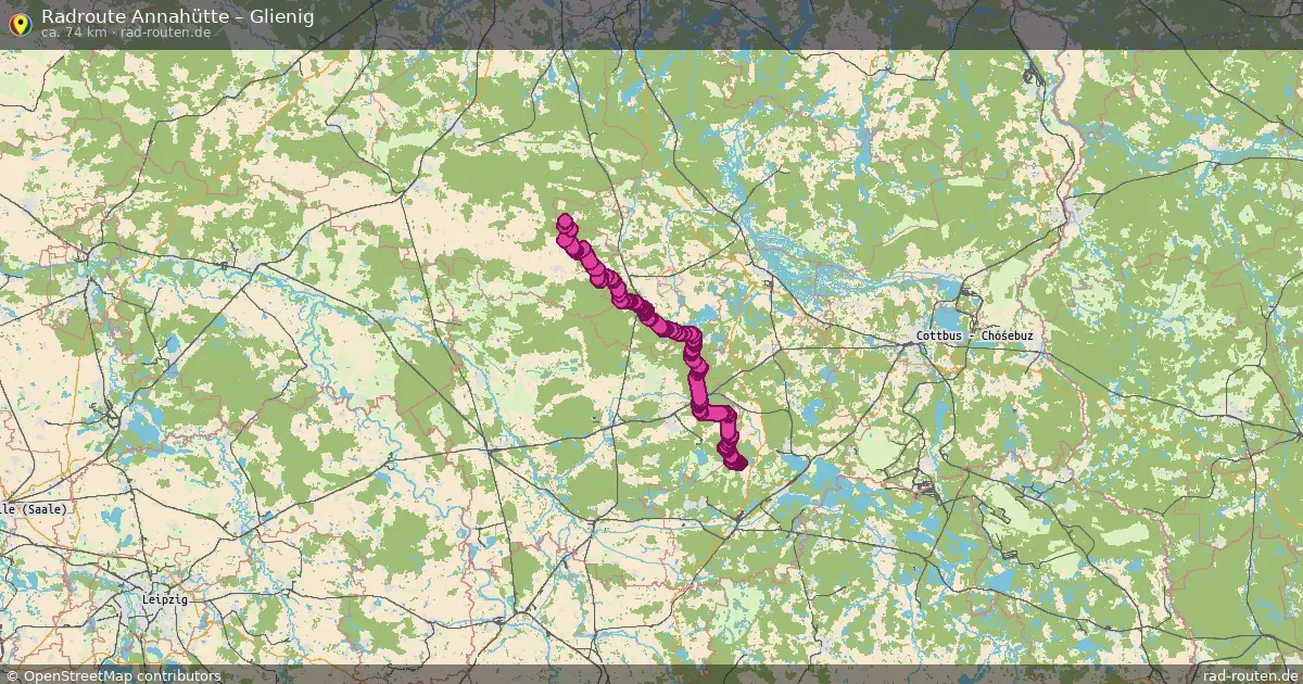 Radtour Annahütte – Glienig