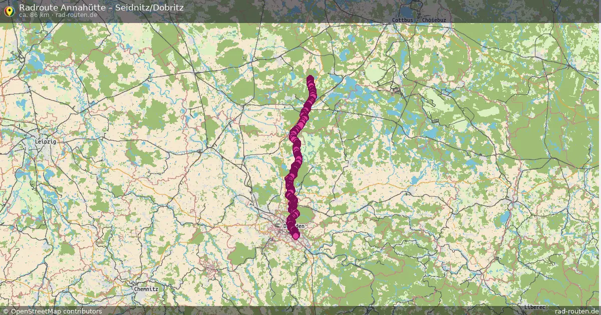 Radtour Annahütte – Seidnitz Dobritz