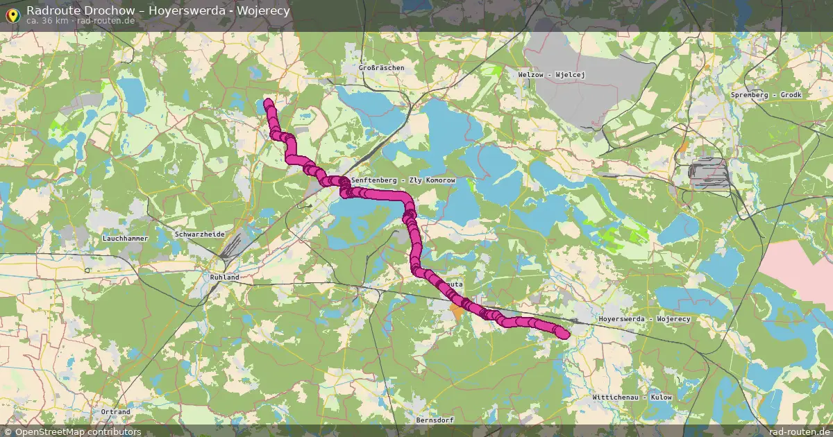 Radtour Drochow – Hoyerswerda - Wojerecy