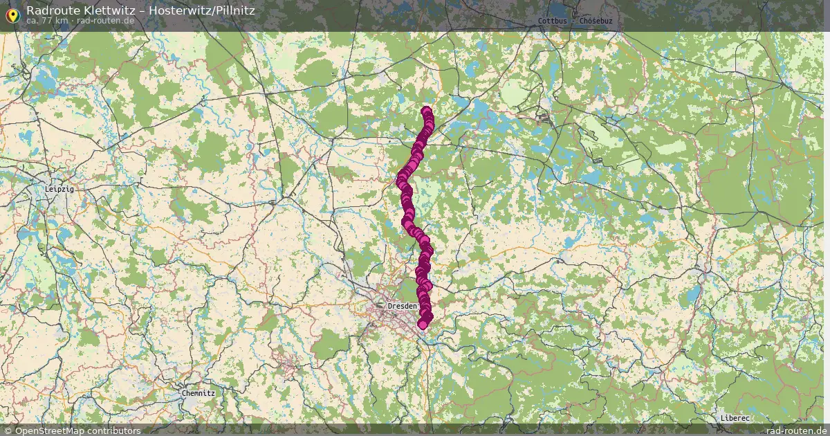 Radtour Klettwitz – Hosterwitz Pillnitz