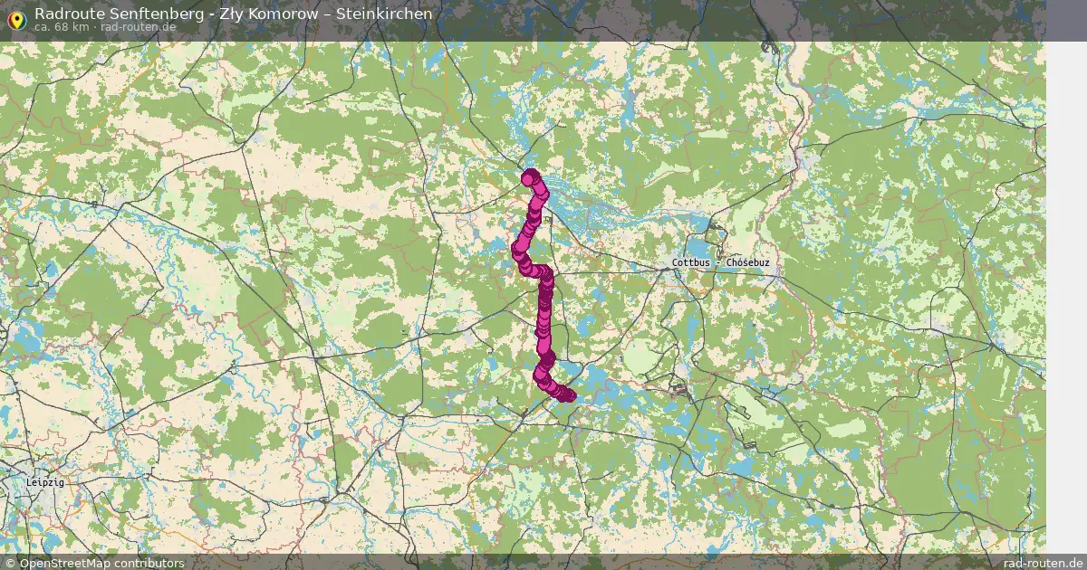 Radtour Senftenberg - Zły Komorow – Steinkirchen