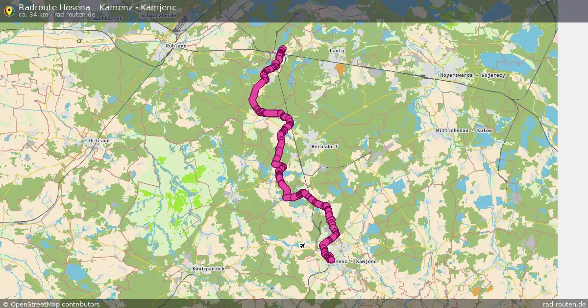 Radtour Hosena – Kamenz - Kamjenc