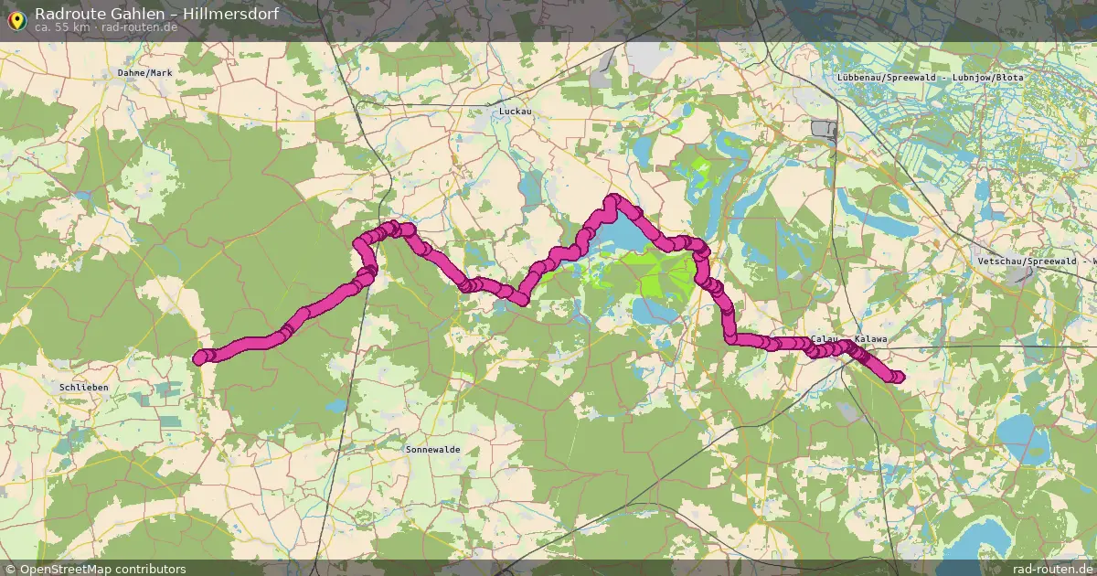 Radtour Gahlen – Hillmersdorf